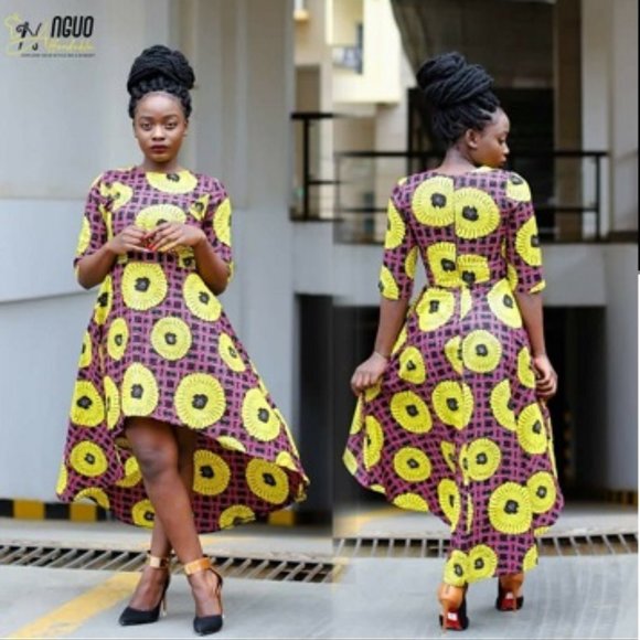 ankara Dresses African Ankara High Low Dress Poshmark